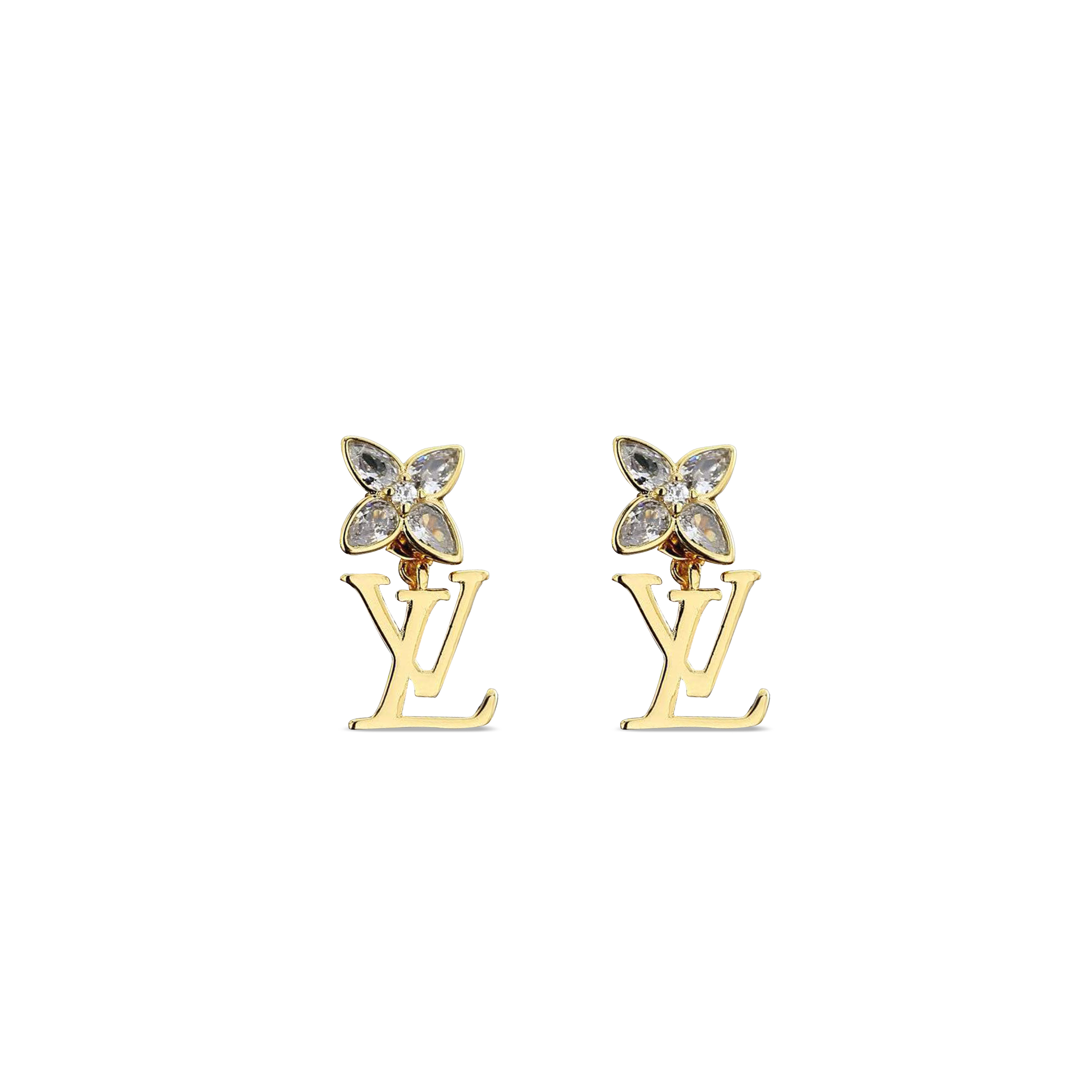 LOUIS VUITTON LV FLOWERGRAM EARRINGS 100197
